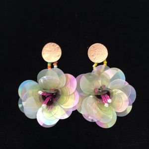 BNWT flower statement earrings